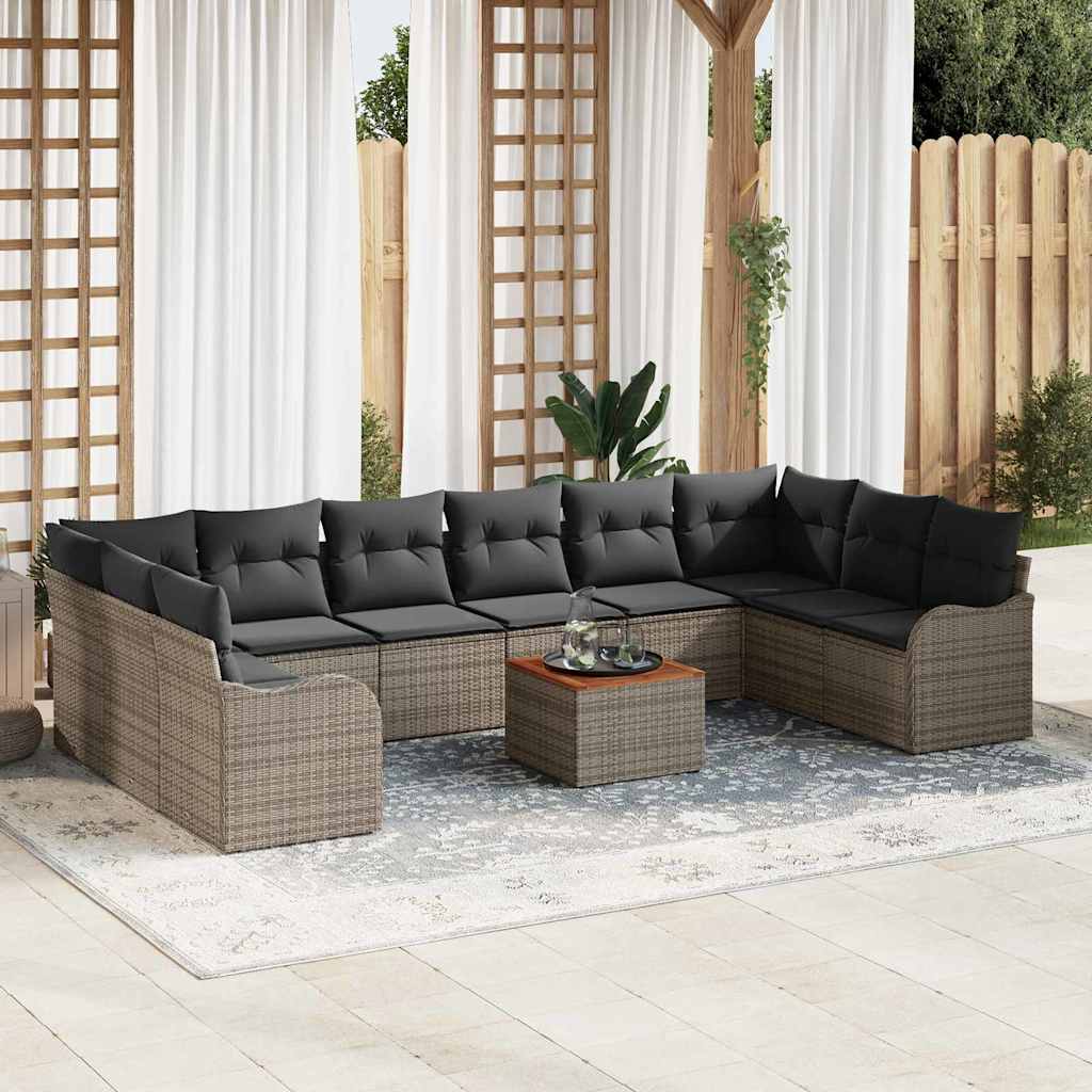 Garten Sofa Set 11 Pcs Groß Rattan