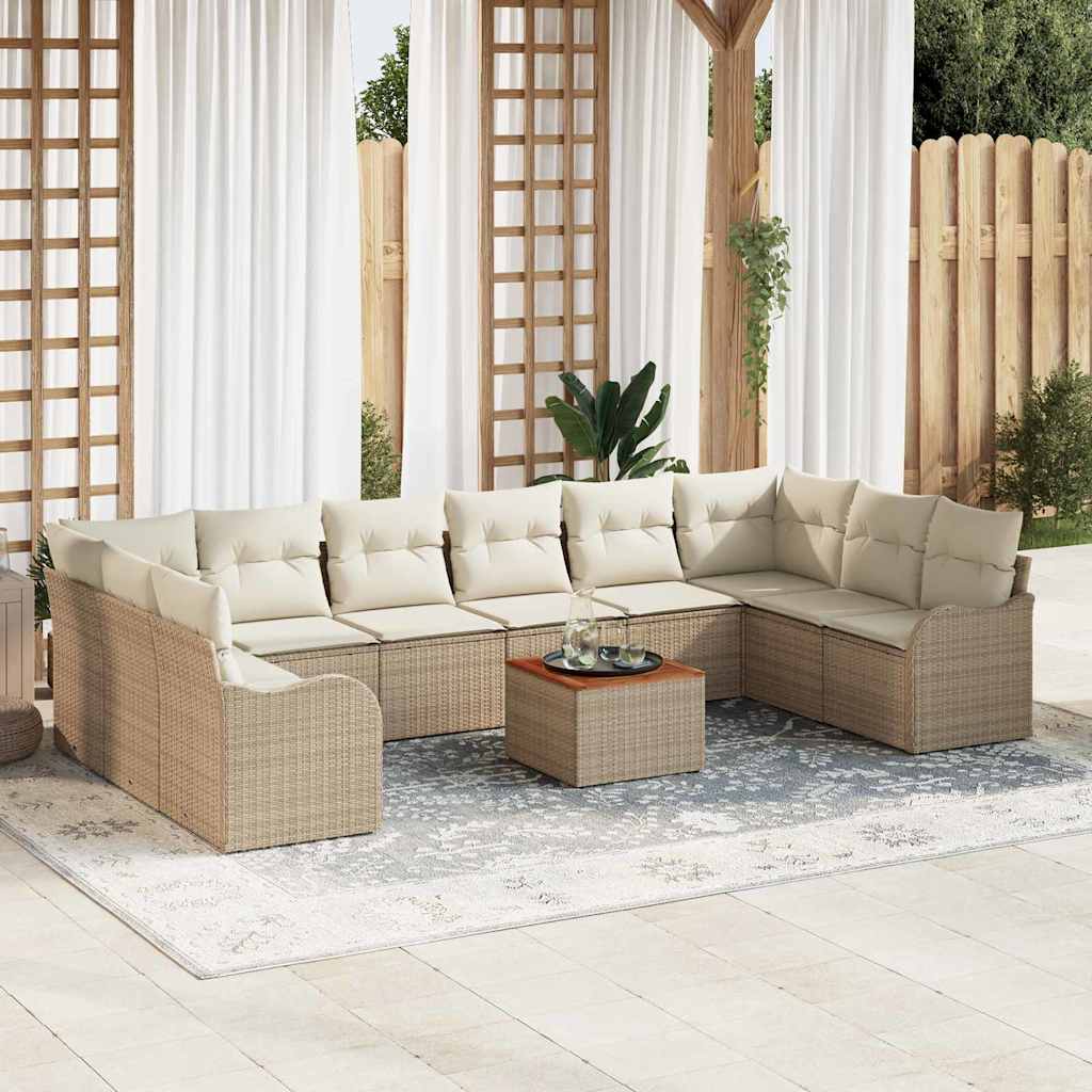 Garten Sofa Set 11 Pcs Groß Rattan