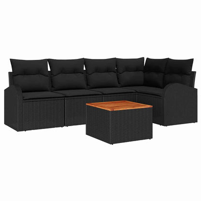 Garten Sofa Set 6 Pcs Mittel Rattan