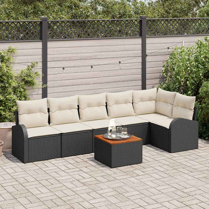 Garten Sofa Set 7 Pcs Groß Rattan