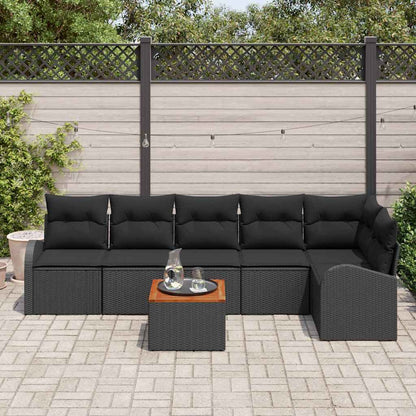 Garten Sofa Set 7 Pcs Groß Rattan