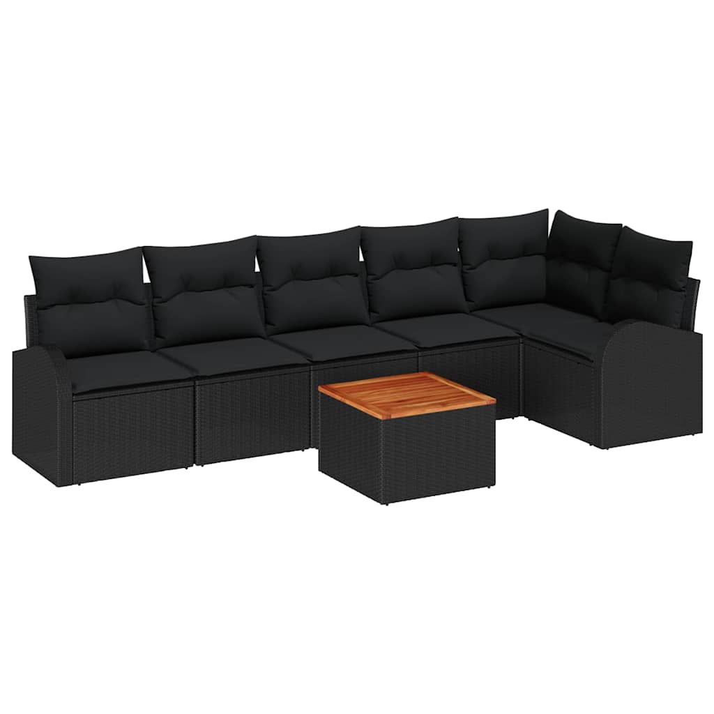 Garten Sofa Set 7 Pcs Groß Rattan