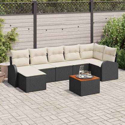 Garten Sofa Set 8 Pcs Mittel Rattan