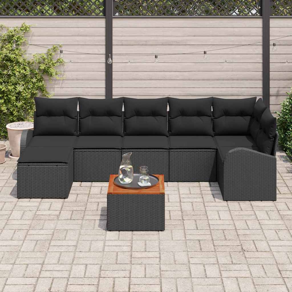 Garten Sofa Set 8 Pcs Mittel Rattan