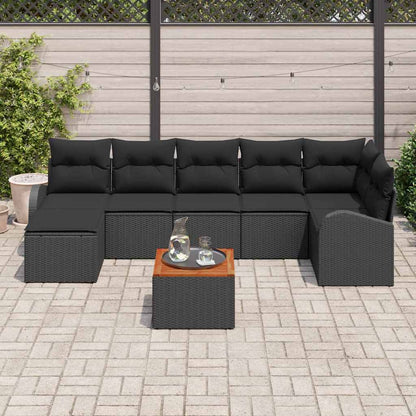 Garten Sofa Set 8 Pcs Mittel Rattan