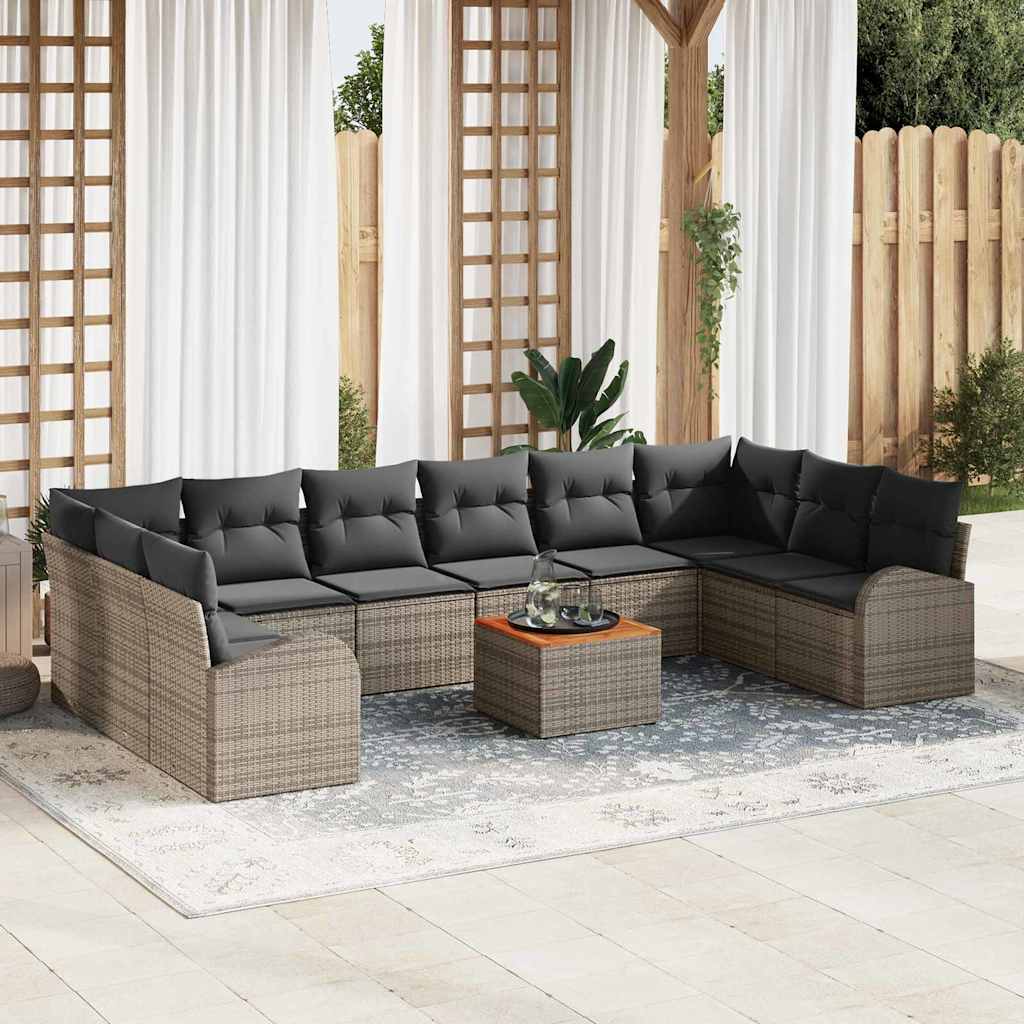 Garten Sofaset 11 Pcs Groß Rattan