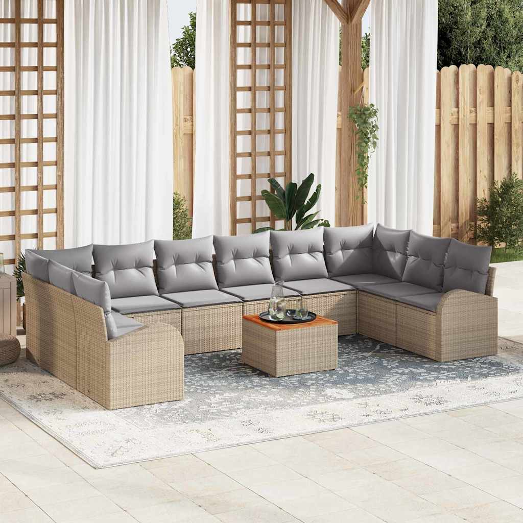 Garten Sofaset 11 Pcs Groß Rattan