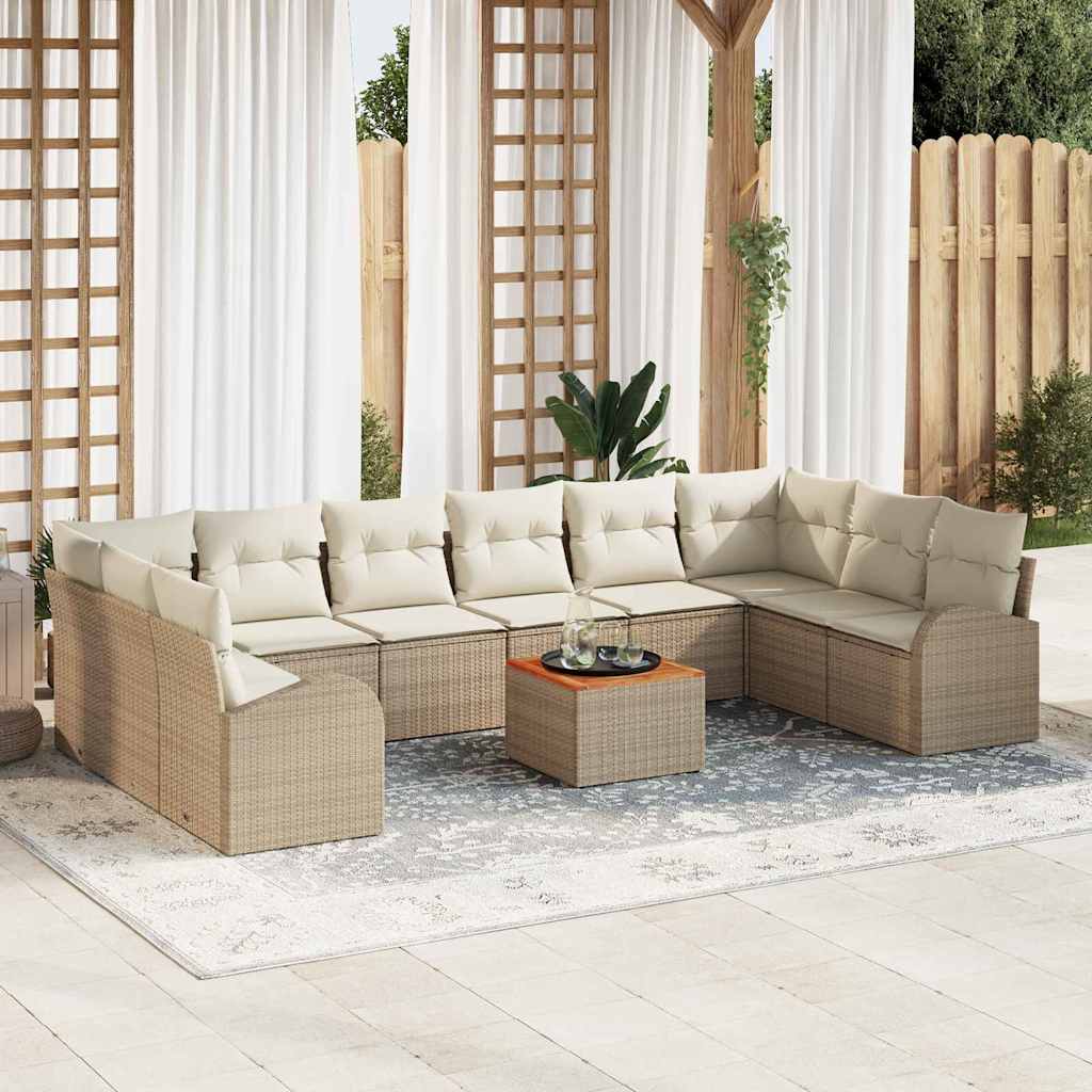 Garten Sofaset 11 Pcs Groß Rattan