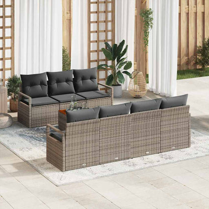 Garten Sofa Set 8 Pcs Mittel Rattan