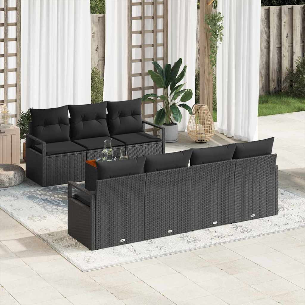 Garten Sofa Set 8 Pcs Mittel Rattan