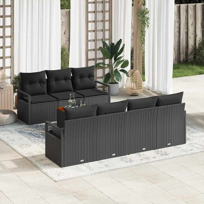 Garten Sofa Set 8 Pcs Mittel Rattan