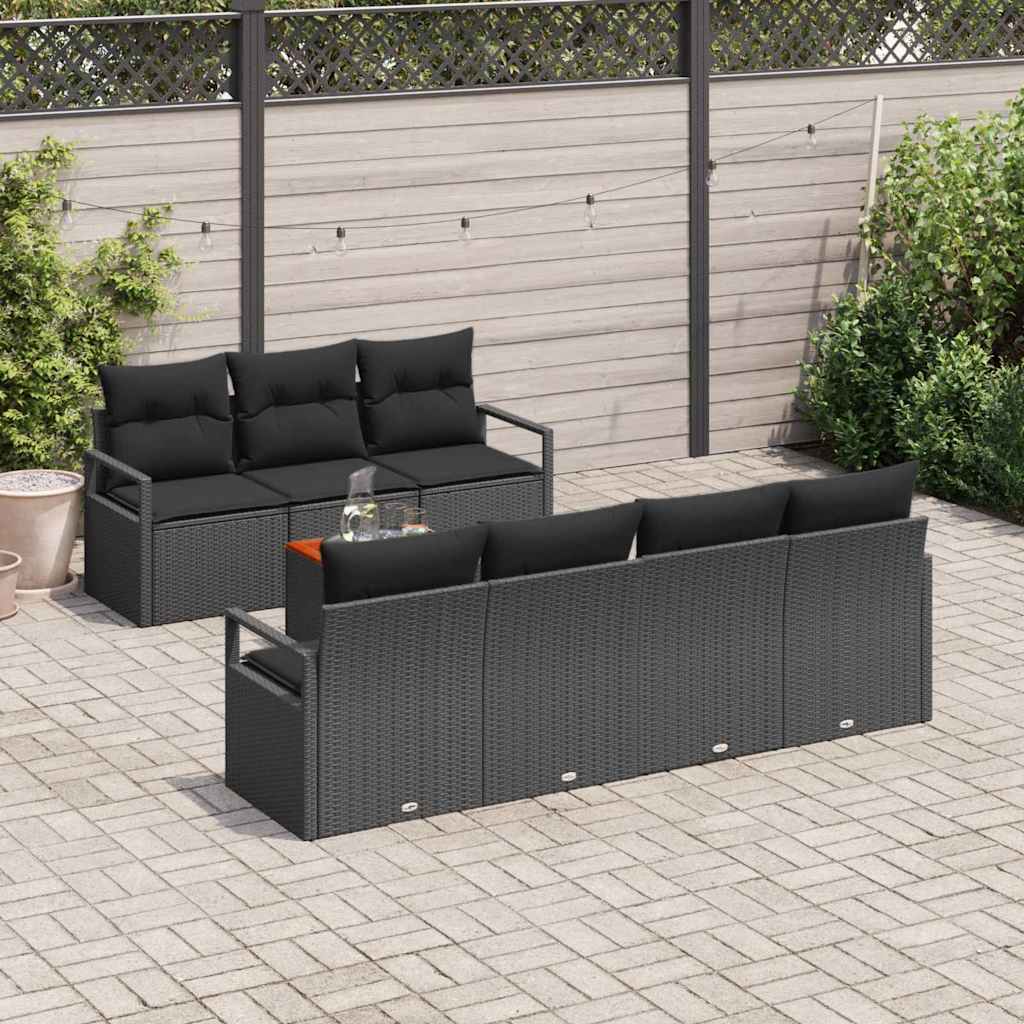 Garten Sofa Set 8 Pcs Mittel Rattan