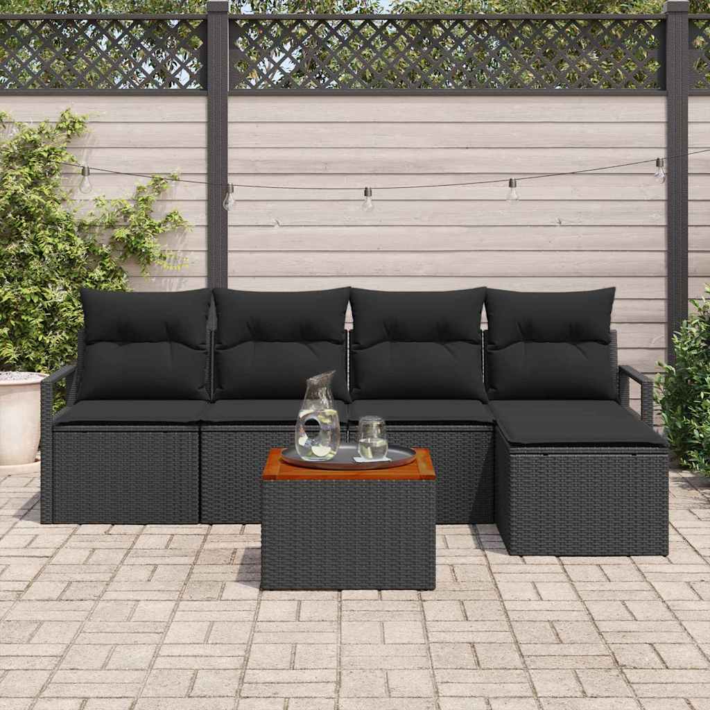 Garten Sofaset. 6 Pcs Groß Rattan