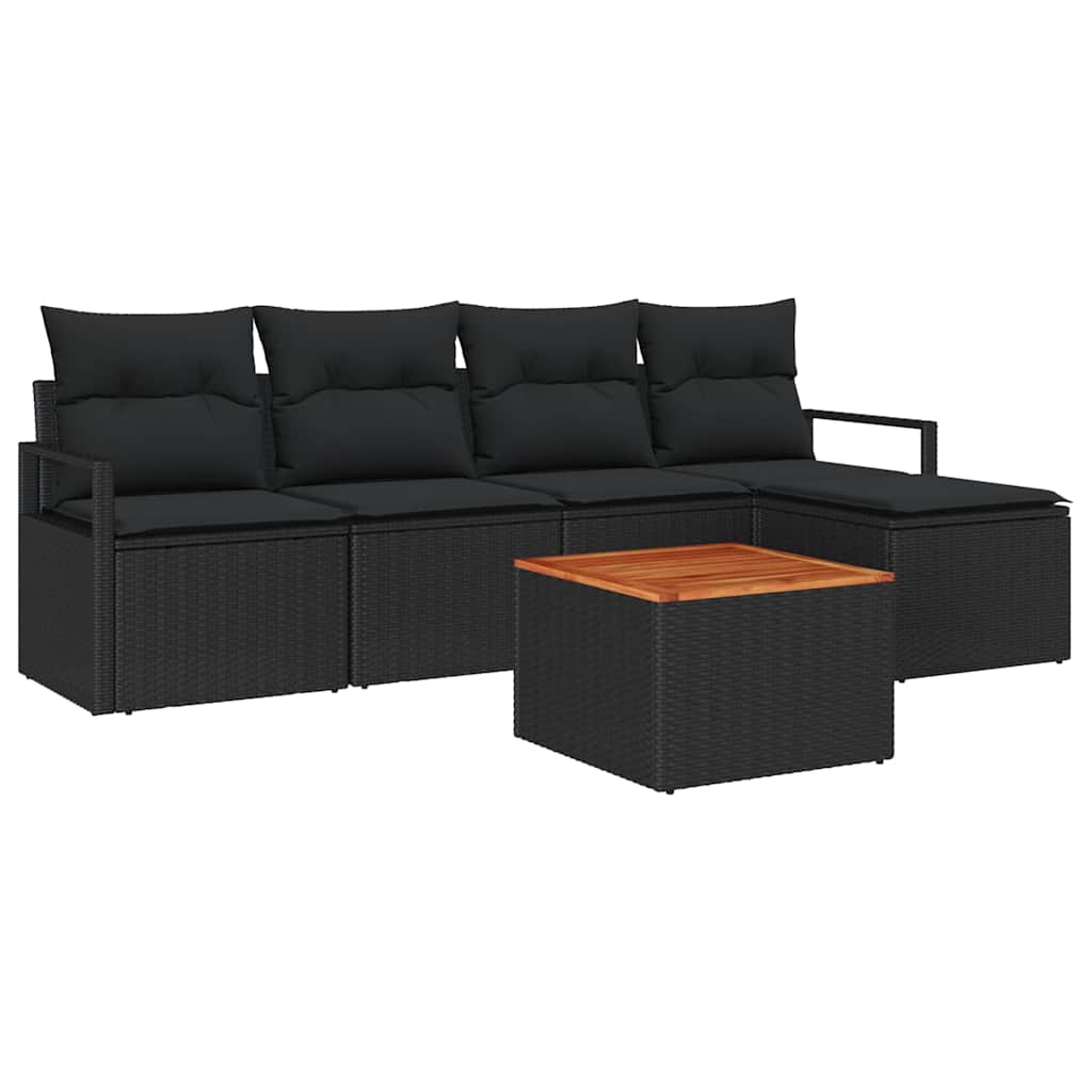 Garten Sofaset. 6 Pcs Groß Rattan