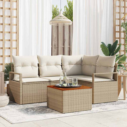 Garten Sofa Set 5 Pcs Groß Rattan
