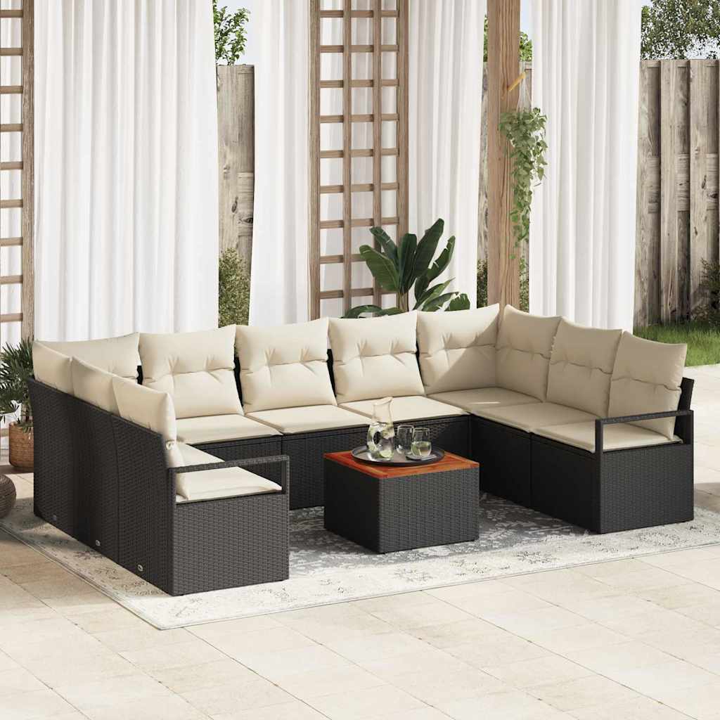 Garten Sofa Set 10 Pcs Groß Rattan