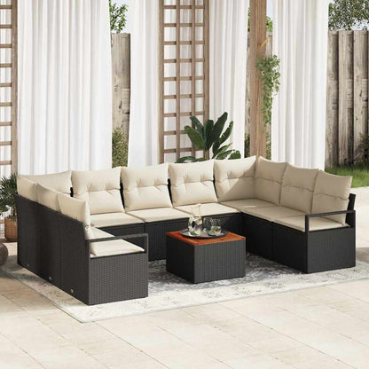 Garten Sofa Set 10 Pcs Groß Rattan