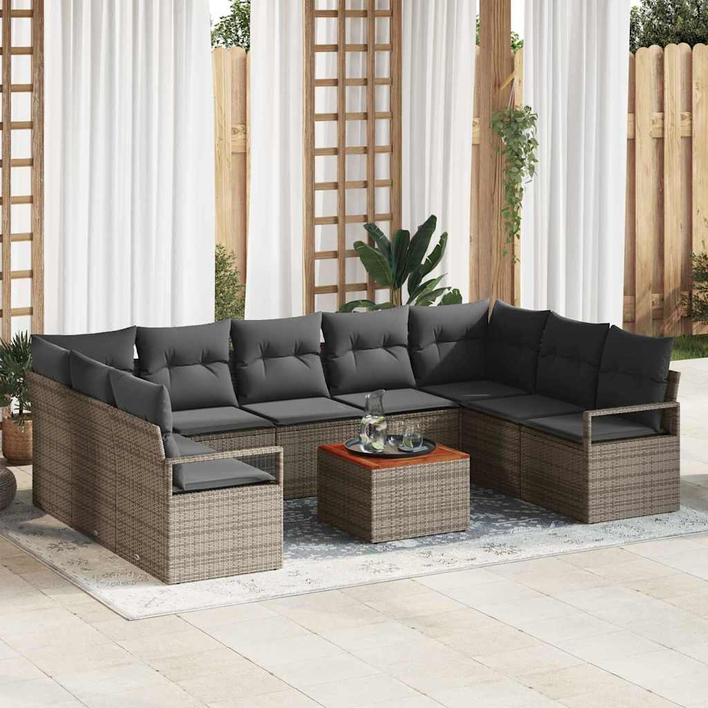 Garten Sofa Set 10 Pcs Groß Rattan