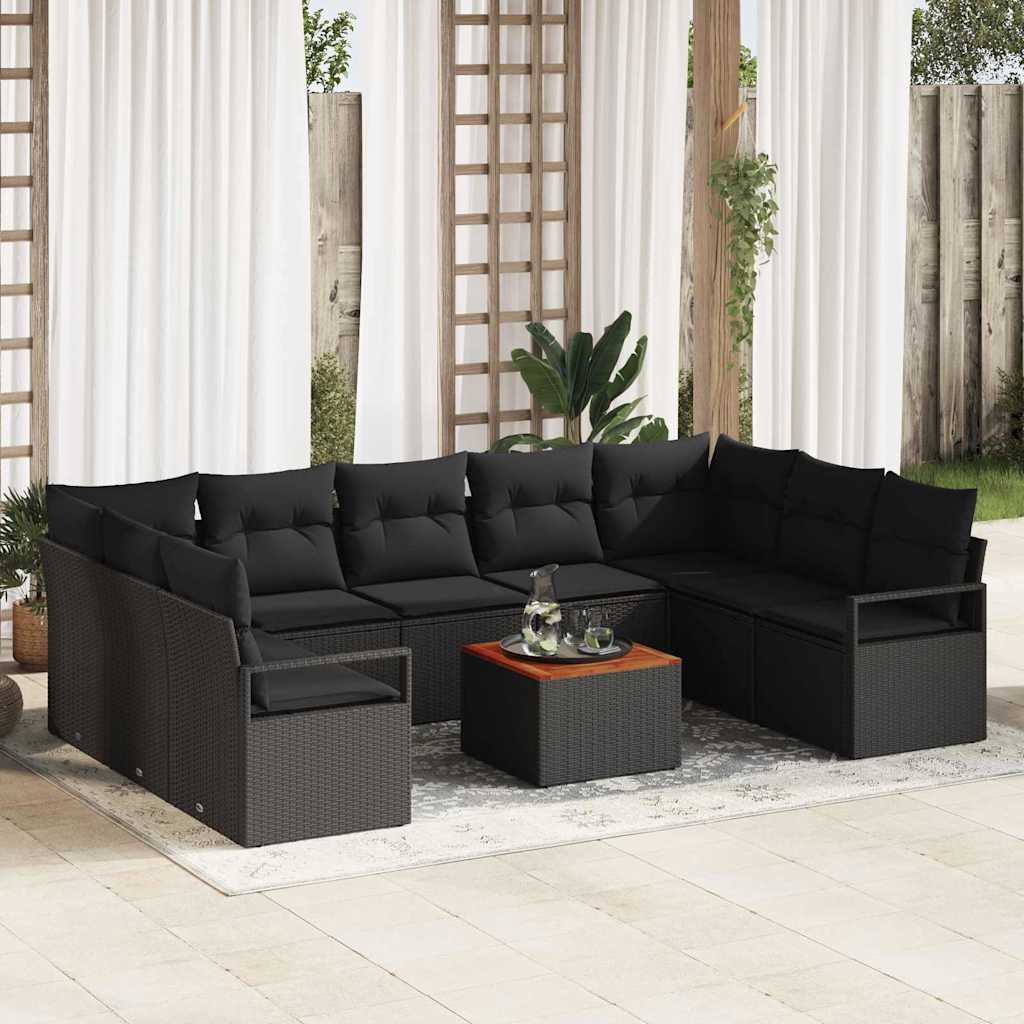 Garten Sofa Set 10 Pcs Groß Rattan