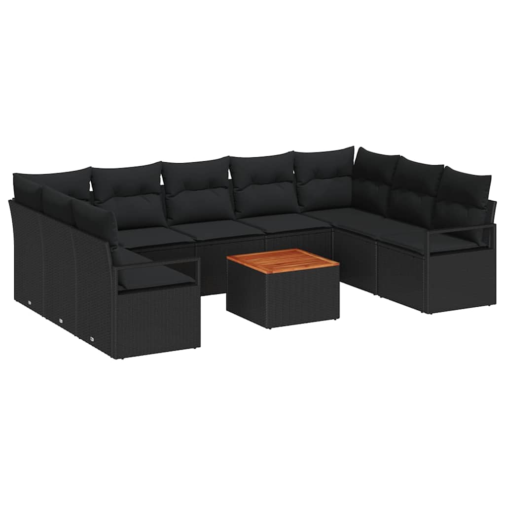 Garten Sofa Set 10 Pcs Groß Rattan