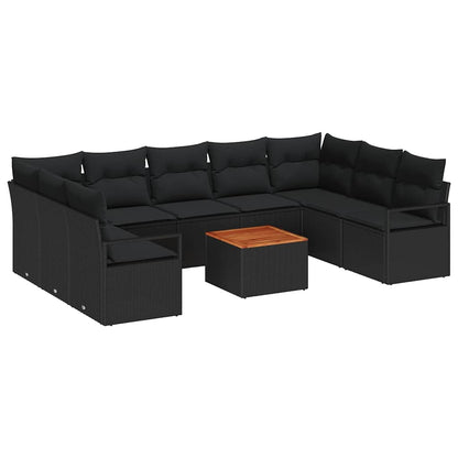 Garten Sofa Set 10 Pcs Groß Rattan