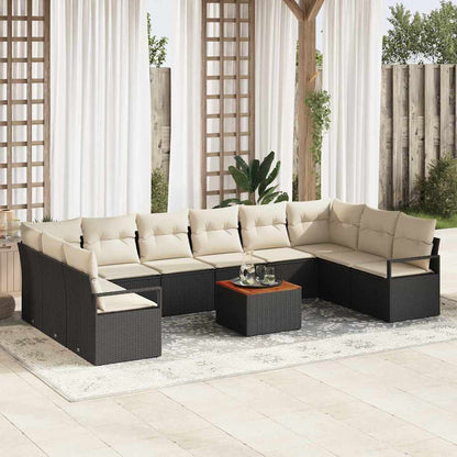 Garten Sofaset 11 Pcs Groß Poly-Rattan