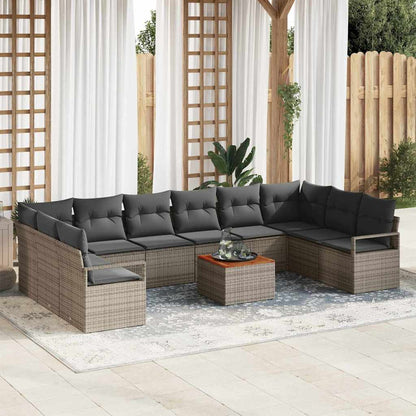 Garten Sofaset 11 Pcs Groß Poly-Rattan