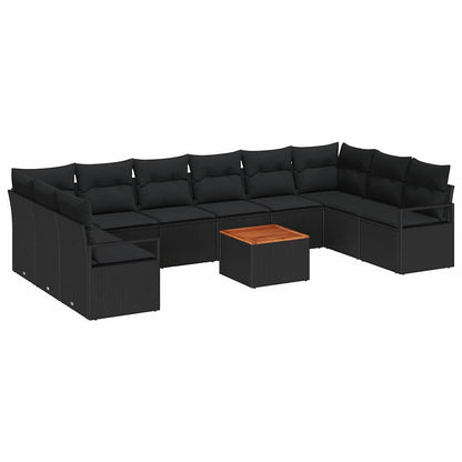 Garten Sofaset 11 Pcs Groß Poly-Rattan