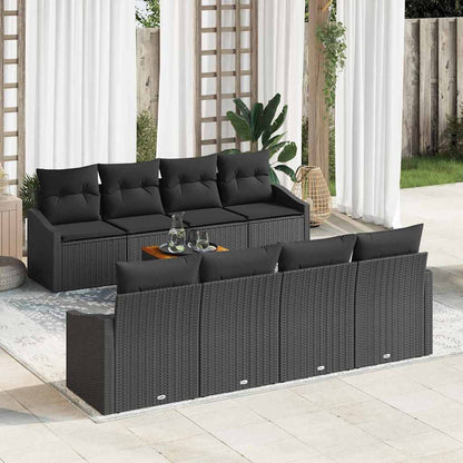 Garten-Sofa-Set 7 Pcs 55 X 55 X 37 Cm Rattan, Holz