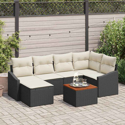 Garten Sofa Set 7 Pcs 55 X 55 X 37 Cm Poly Rattan