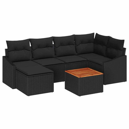Garten Sofa Set 7 Pcs 55 X 55 X 37 Cm Poly Rattan