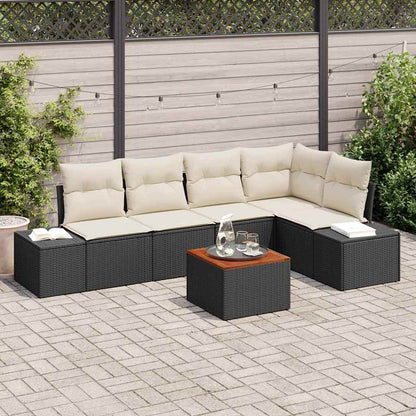 Garten Sofa Set 6 Pcs Poly Rattan