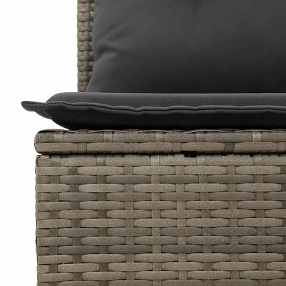 9-Teiliges Garten Sofa Set Mit Kissen Poly Rattan