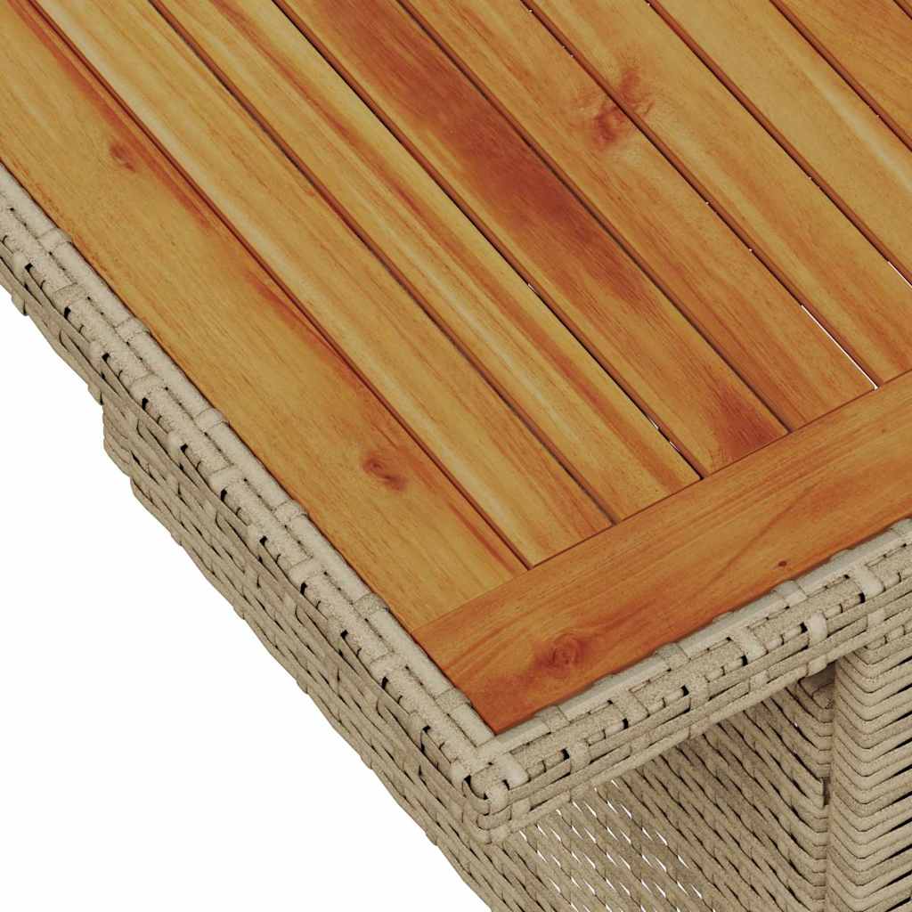 9-Teiliges Garten-Sofa-Set Mit Kissen In Beige Aus Poly-Rattan