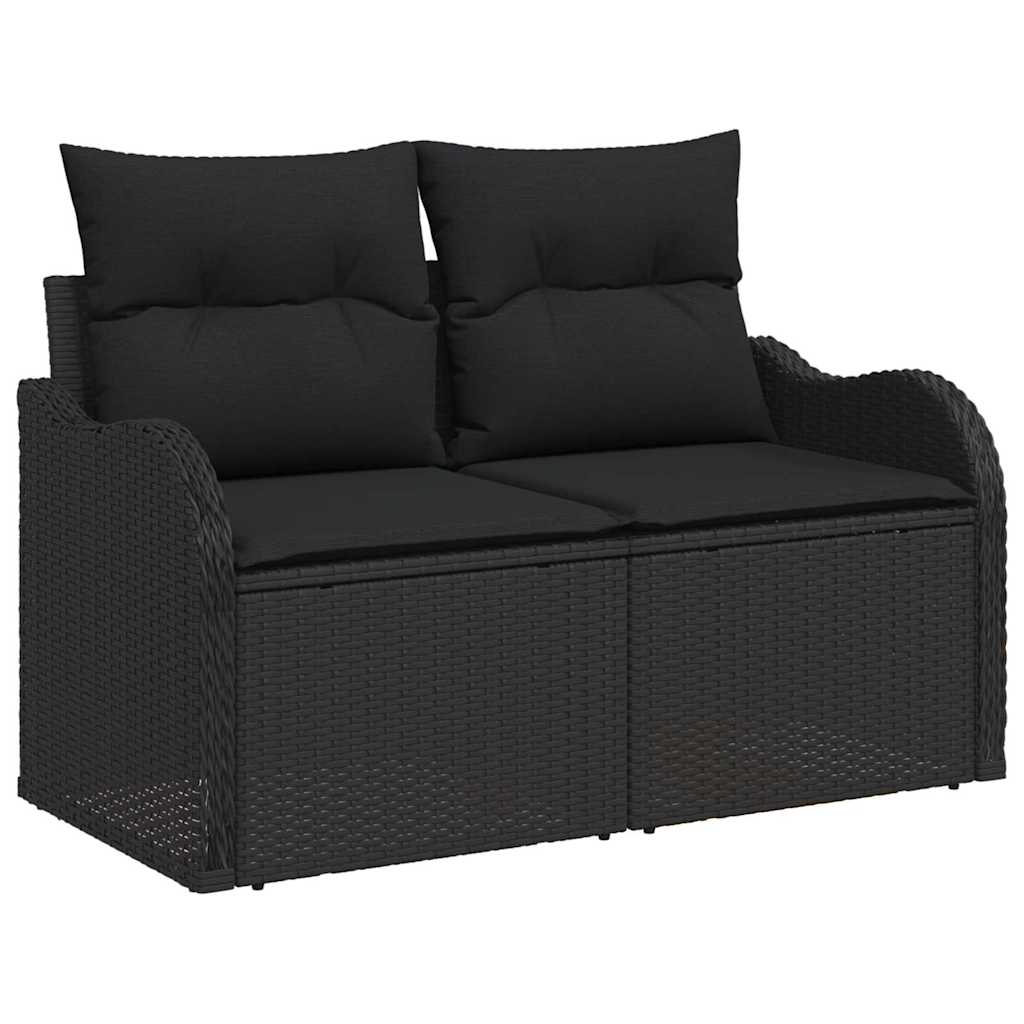 7-Teiliges Garten-Sofa-Set Mit Kissen In Aus Poly-Rattan