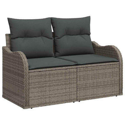 5-Teiliges Garten Sofa Set Mit Kissen Poly Rattan