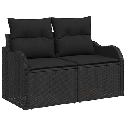 6-Teiliges Garten Sofa Set Mit Kissen Poly Rattan