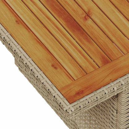 9-Teiliges Garten Sofa Set Mit Kissen Beige Poly Rattan