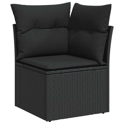 10-Teiliges Gartensofa Set Mit Kissen Poly Rattan