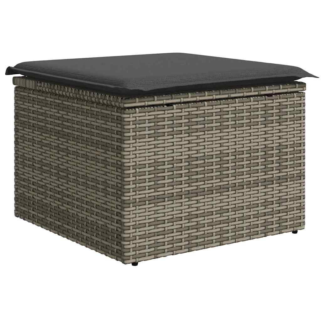 6-Teiliges Garten Sofaset Mit Kissen Poly Rattan