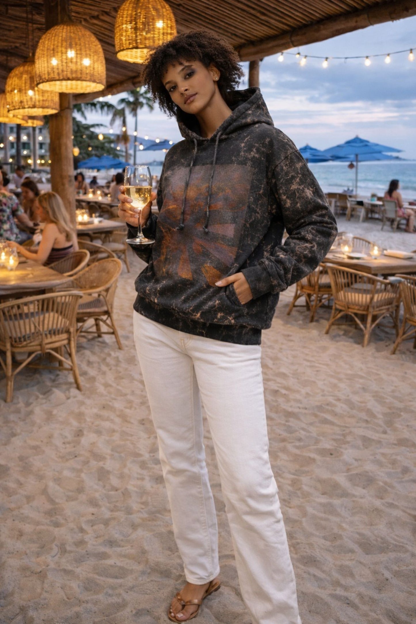 Damen Hoodie Attenzione