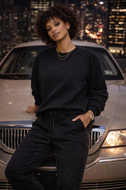 Damen Set pullover mit hosen Attenzione