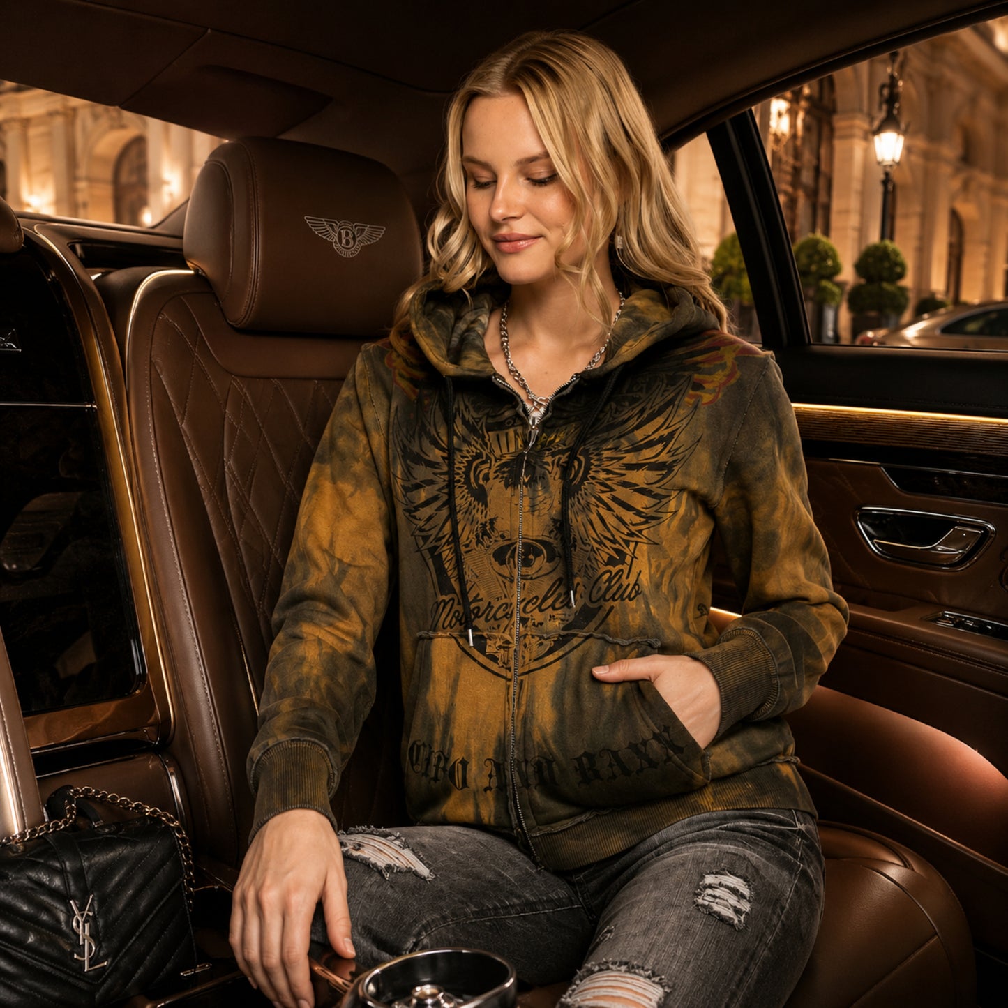 Damen Sweat-shirt mustard Cipo & Baxx