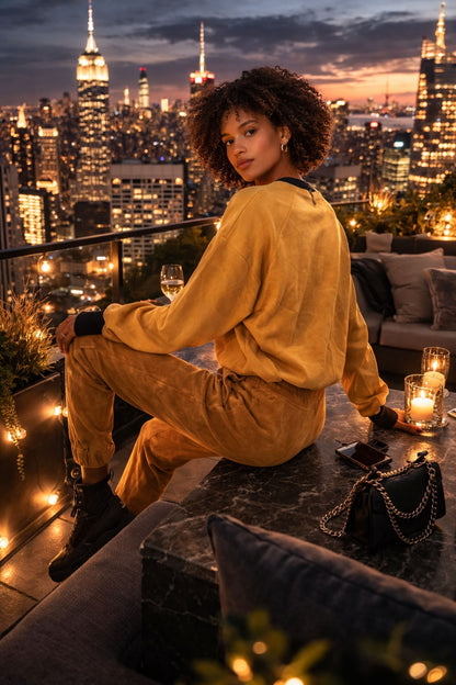 Damen Set pullover mit hosen Attenzione