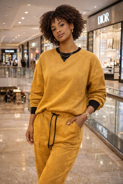 Damen Set pullover mit hosen Attenzione